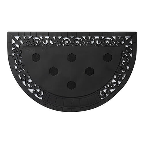 Polokruhová rohožka z PVC a plsti pro sublimaci