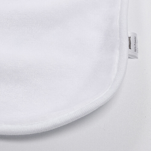 Deka Minky s kapucí 150 x 130 cm pro sublimaci - bílá