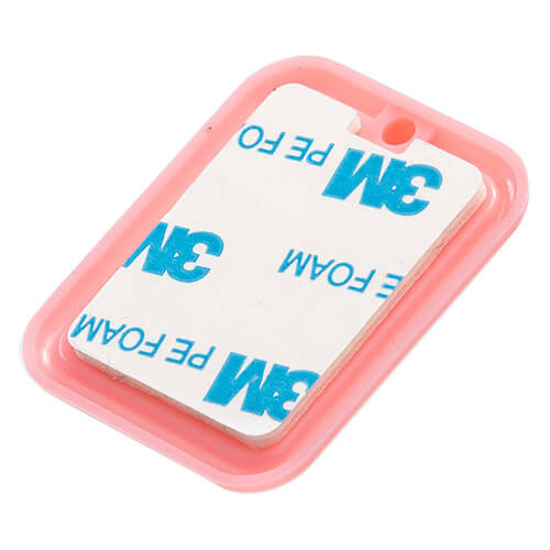 Malý plastový věšák pro sublimaci - růžový obdélník