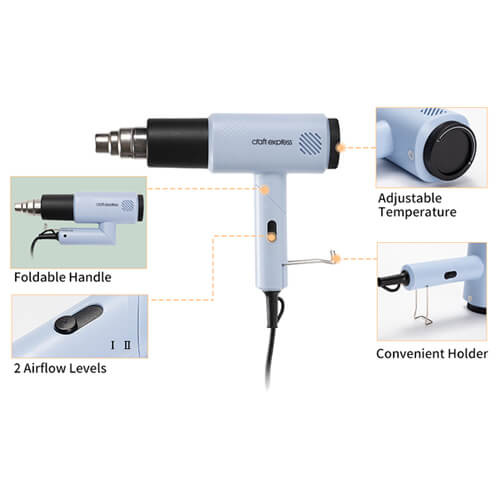 Ohřívač skládací pistole