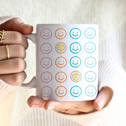 Zirkonová deska pro termotransfer - 20 úsměvů