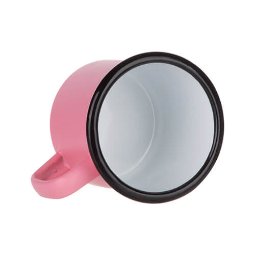 Smaltovaný hrnek 360 ml pro sublimaci - matný růžový