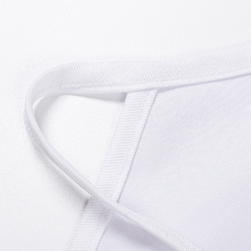 Bílá zástěra s dětskou kapsou pro sublimaci