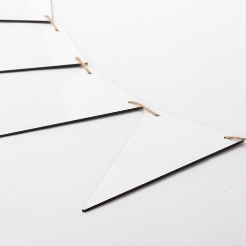 Nástěnná dekorace z MDF pro sublimaci - 8 trojúhelníků