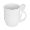 Hrnek 330 ml bílý se lžičkou (JS Coating pro sublimaci)