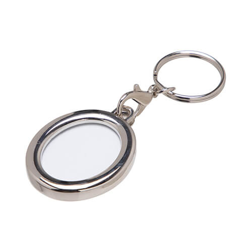 Klíčenka - oboustranný rámeček - oválný pro sublimaci