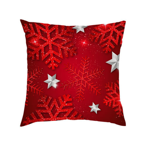 Sametový povlak na polštář 38 x 38 cm pro sublimaci - červený