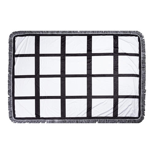 Plyšová deka 150 x 100 cm s fotopanely pro sublimaci - 20 panelů