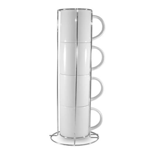 Sada 4 hrnků 250 ml se stojanem pro sublimaci