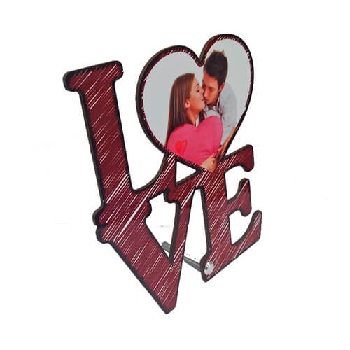 Fotorámeček MDF 17,6 x 20 cm - Love - Sublimační termotransferový tisk