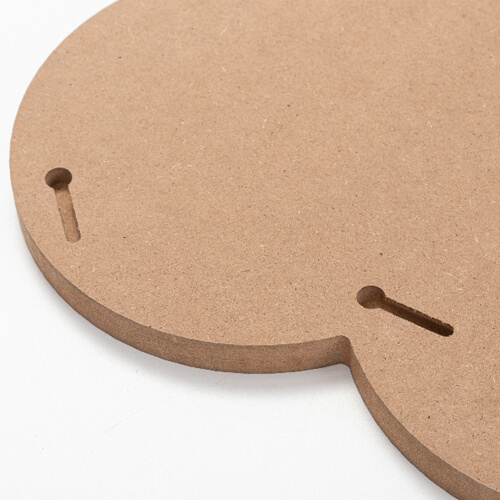 Fotorámeček - srdce z MDF pro sublimaci - 25,4 x 25,4 cm