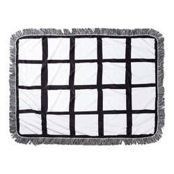 Plyšová deka 101 x 76 cm s fotopanely pro sublimaci - 24 panelů