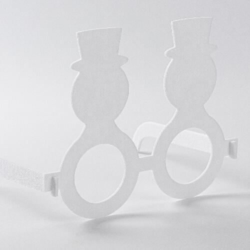 Sublimační plstěné brýle - sněhulák