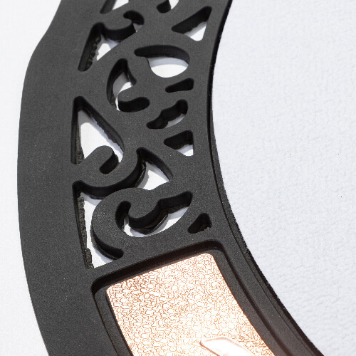 Polokruhová rohožka z PVC a plsti pro sublimaci