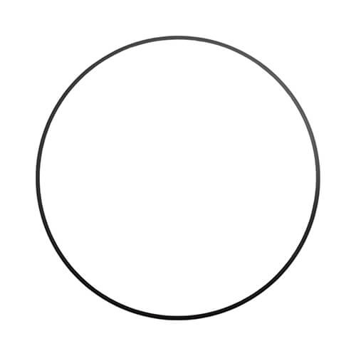 Rám MDF s černým okrajem pro sublimaci - ∅ 25,4 cm