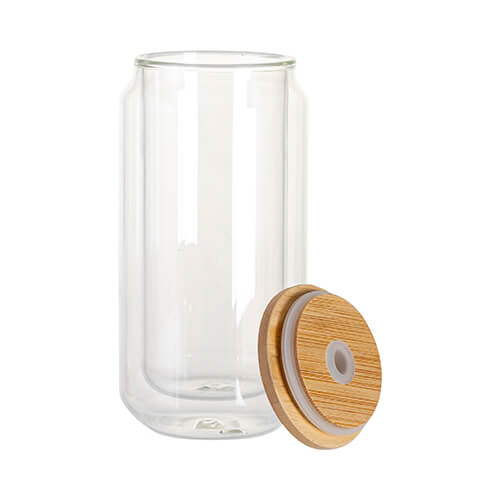 Skleněný hrnek 300 ml s dvojitou stěnou pro sublimaci