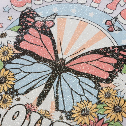 DTF OtterPro třpytivá fólie s potiskem A3 - 50 listů - Rainbow