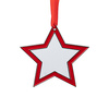 Kovová visačka na vánoční stromek pro sublimaci - hvězda