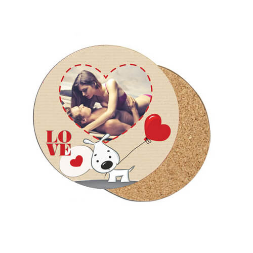 Kulatá podložka pod hrnek Ø 10 cm z MDF pro sublimaci