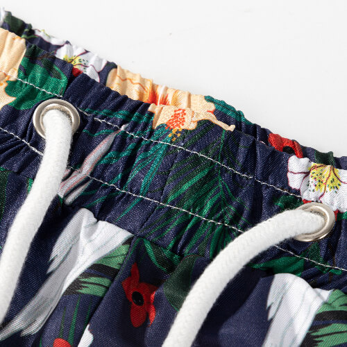 Pánské plážové šortky - papoušci (pro sublimaci)