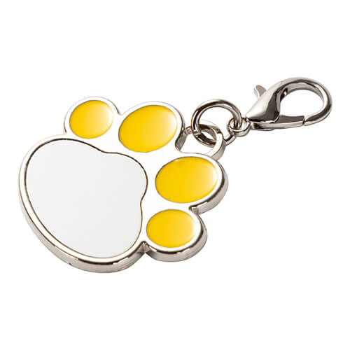 Psí známka pro sublimaci - žlutá tlapka