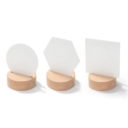 Podstavec LED lampy - kulatý Ø 10 cm - teplé světlo