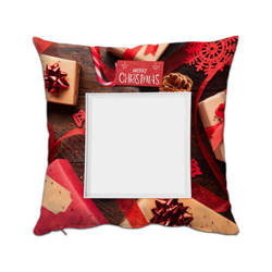 Dvoubarevný saténový povlak na polštář 38 x 38 cm pro sublimaci - Dárek
