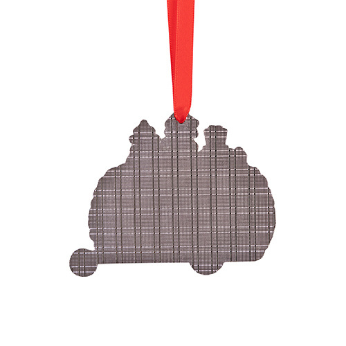 Kovová visačka na vánoční stromek pro sublimaci - kempování