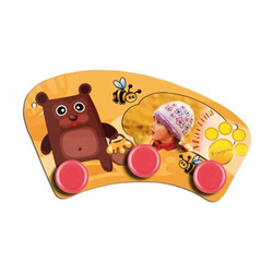 Mini věšák z MDF pro sublimaci - červené kruhy