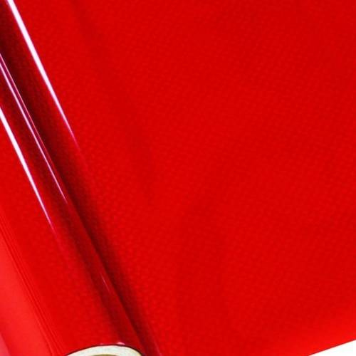 Fólie s horkou ražbou a vzorem - Carbon Fiber Red