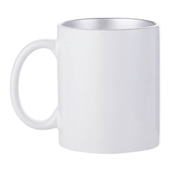 Hrnek 330 ml se stříbrným vnitřkem (sublimace)