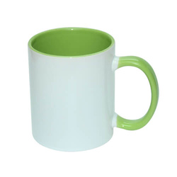 Hrnek 330 ml ECO FUNNY světle zelený (Sublimace Termotransfer)