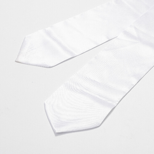 Bílá kravata 182 x 10 cm (pro sublimaci)