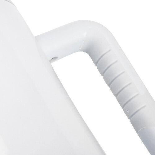 Hrnek 1200 ml s brčkem a šedým uchem pro sublimaci - stříbrný