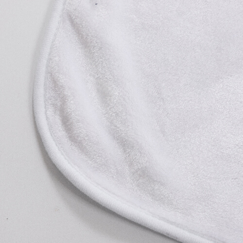 Deka Minky s kapucí 150 x 130 cm pro sublimaci - bílá