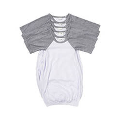 Košile na spaní s dlouhým rukávem pro sublimaci - šedé rukávy