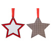 Kovová visačka na vánoční stromek pro sublimaci - hvězda