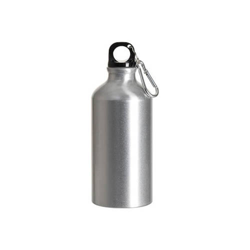 Turistická láhev stříbrná 400 ml Sublimační termotransferový tisk