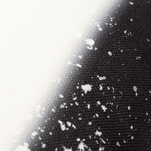 Lněný povlak na polštář 40 x 40 cm Bělený hvězdný černý pro sublimaci