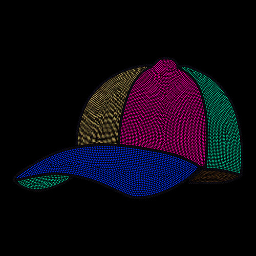 Velký zirkonový plech pro termotransfer - klobouk