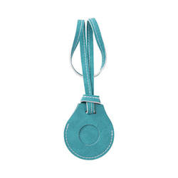 Kožená visačka na popruh zavazadla / pouzdro AirTag pro sublimaci - zelená