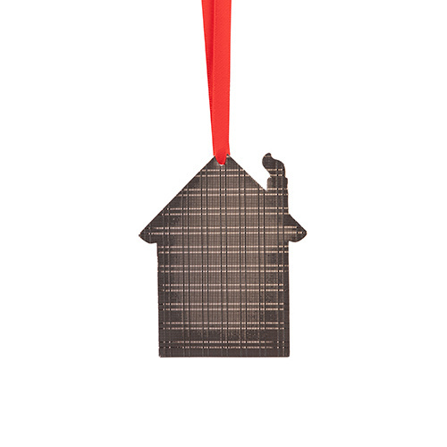 Kovová visačka na vánoční stromek pro sublimaci - dům
