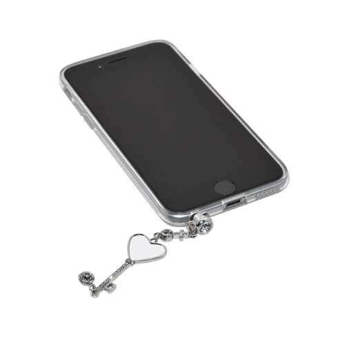 Krytka zásuvky pro sluchátka - srdce - Sublimační termotransfer