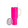 Nerezový cestovní hrnek 1200 ml - neonově matná růžová (pro sublimaci)