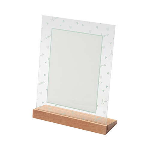 Skleněný rámeček pro sublimaci - 20 x 25 cm - Blue Love