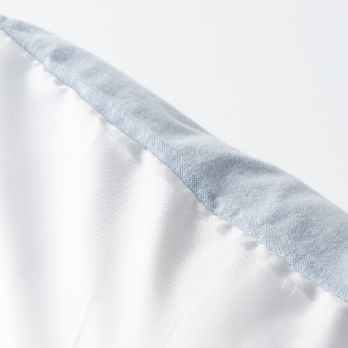 Dvoubarevný povlak na polštář 40 x 40 cm pro sublimaci - modrý