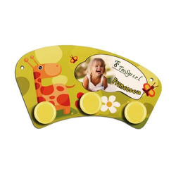 Mini věšák z MDF pro sublimaci - žluté kruhy