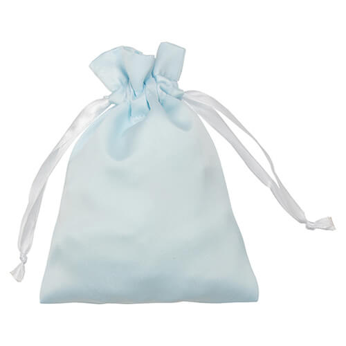 Saténová taška 12 x 17 cm pro sublimaci - modrá