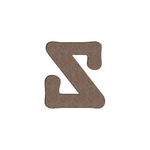 Dekorativní písmeno z MDF pro sublimaci 10 cm Z