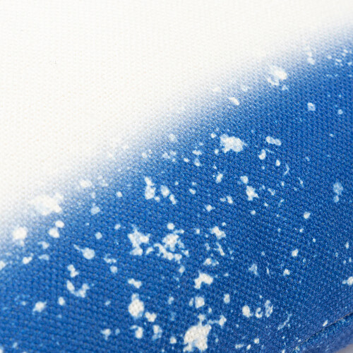 Lněný povlak na polštář 40 x 40 cm Bělená hvězdná modř pro sublimaci